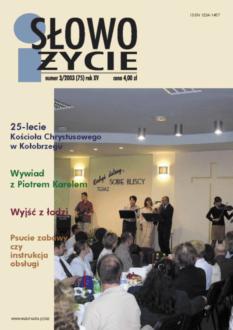 Sowo i ycie - numer 3/2003